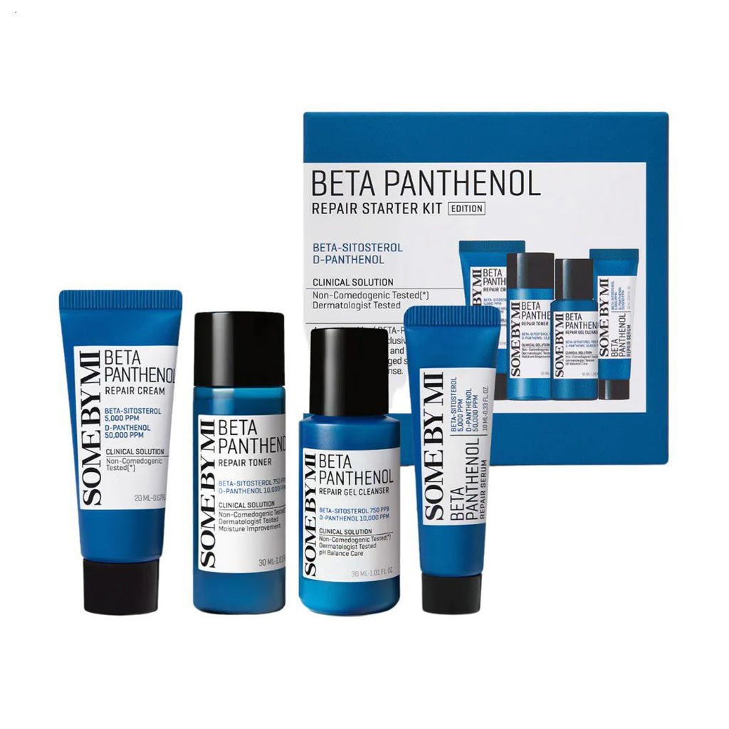 Набір для обличчя Some By Mi Beta Panthenol Repair Starter Kit (гель для вмивання, 30 мл + тонер, 30 мл + крем, 20 мл + сироватка, 10 мл)